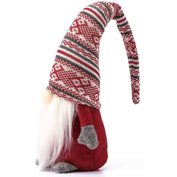 Christmas Red Stripe - 19 Inches Holiday Gnome Handmade Swedish Tomte